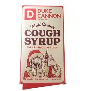 Duke Cannon Big Ass Brick of Soap Mall Santa’s Cough Syrup Peppermint 10